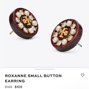 Tory Burch Roxanne Small Button Earrings, NWOT